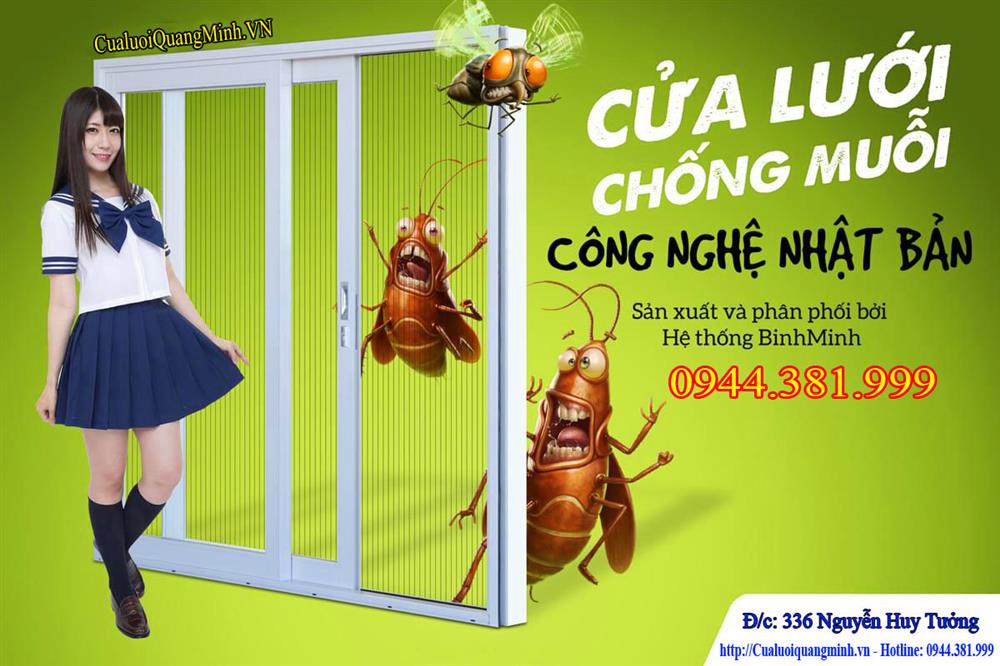 Cửa chống muỗi dạng xếp